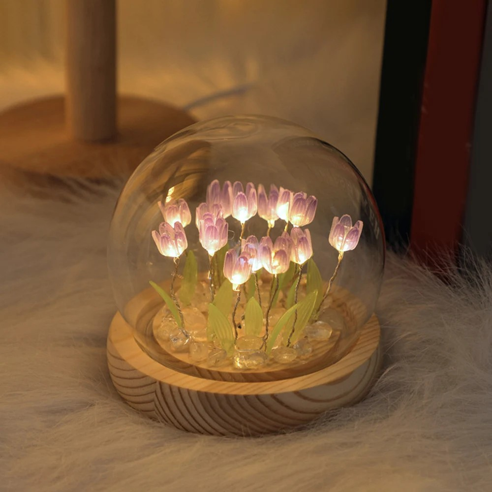 Tulip LED Night Light Handmade