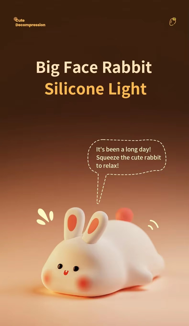 Rabbit Silicone Night Lamp