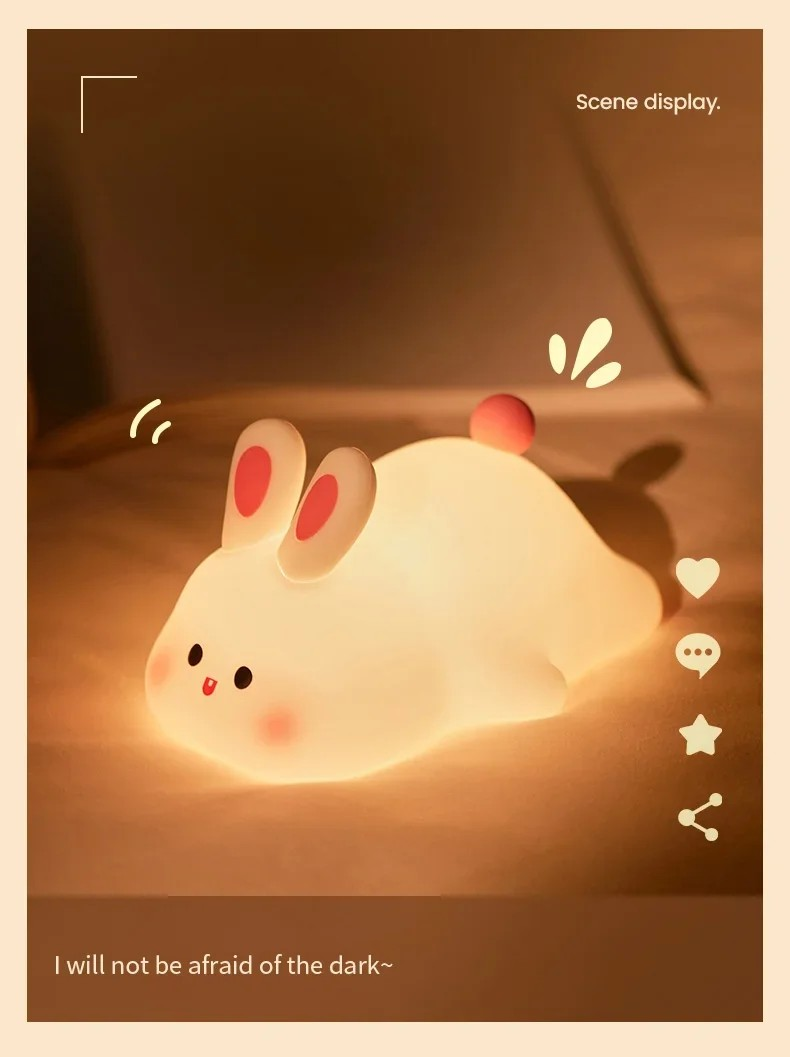 Rabbit Silicone Night Lamp