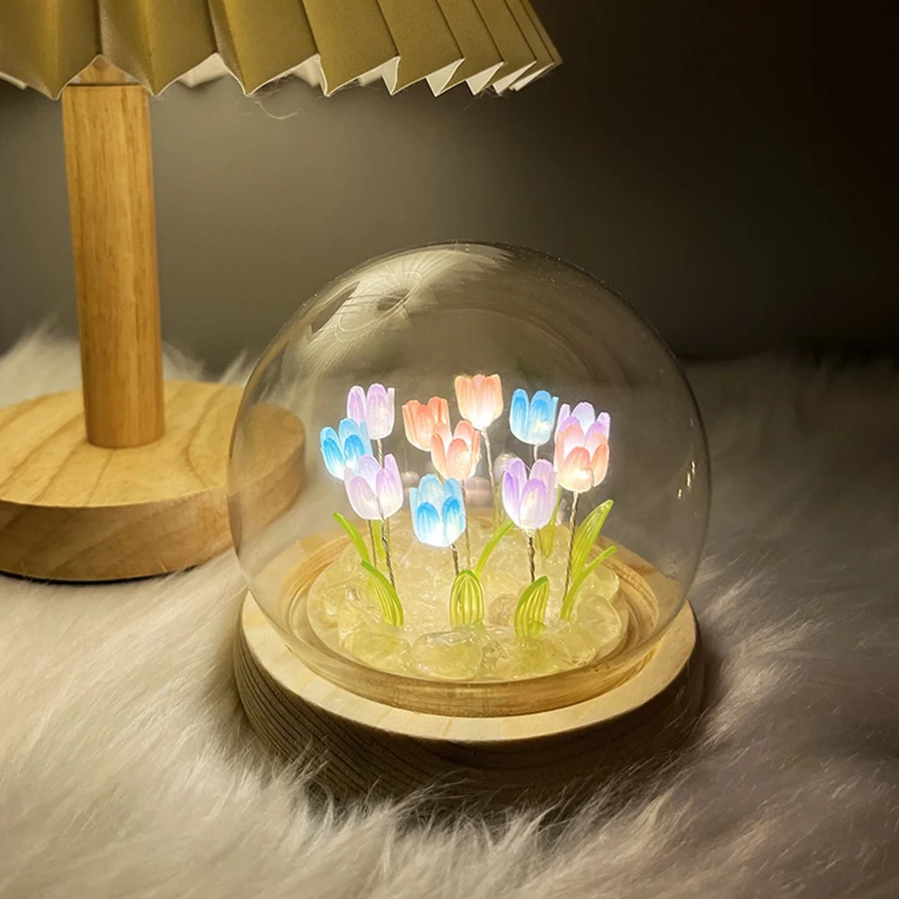 Tulip LED Night Light Handmade