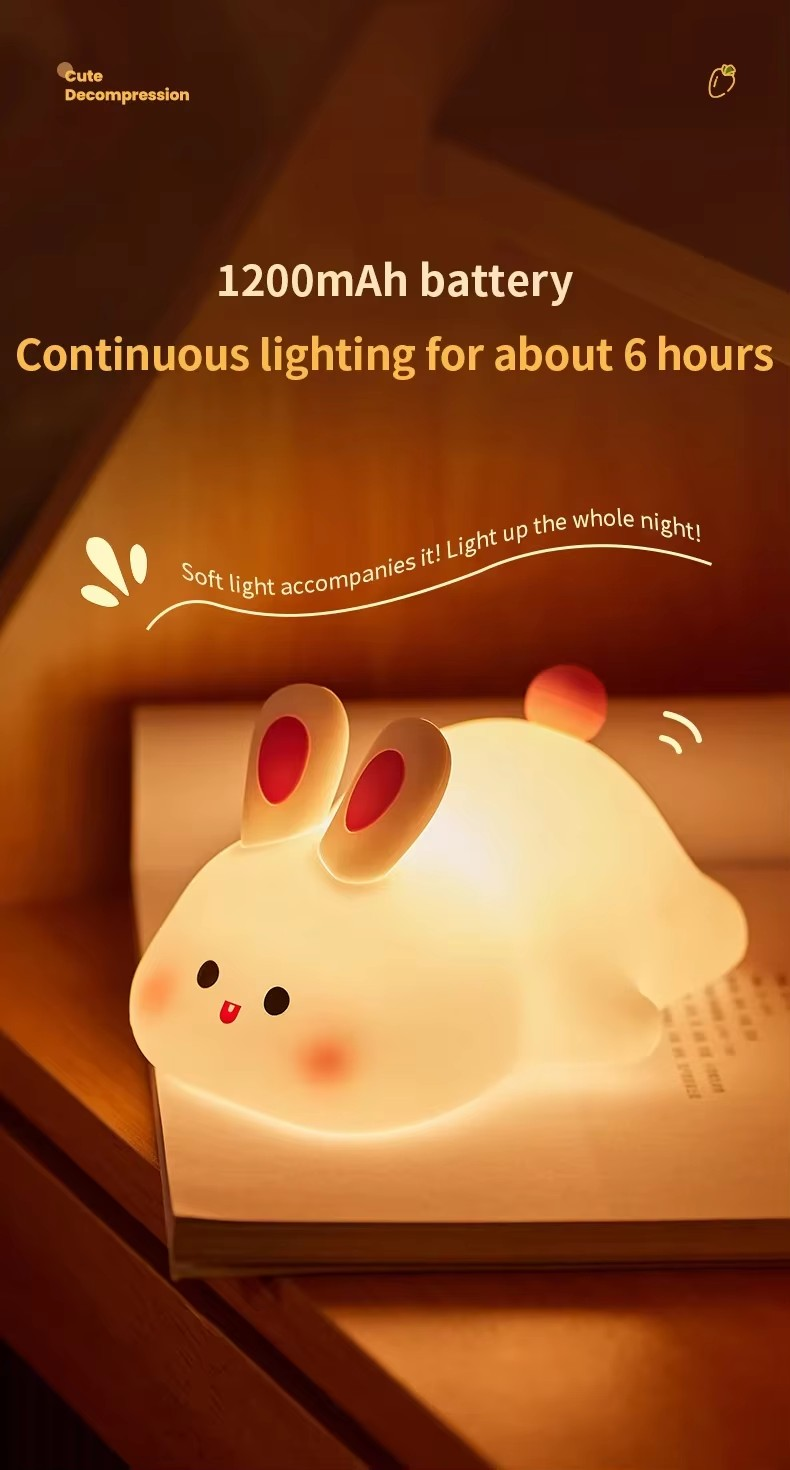 Rabbit Silicone Night Lamp